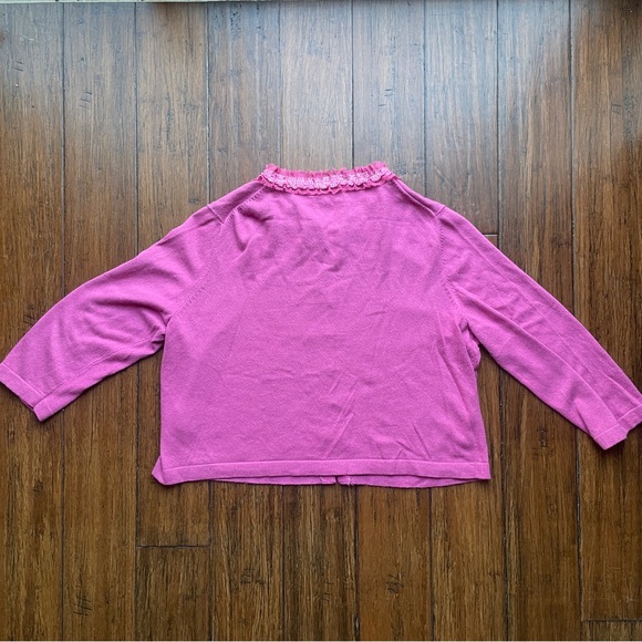 ANTHROPOLOGIE Boden Cashmere Sequin Beaded Neck Cardigan Sweater - Picture 5 of 5